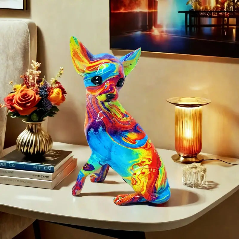 Eloisa hartsi chihuahua -pöytävalaisin